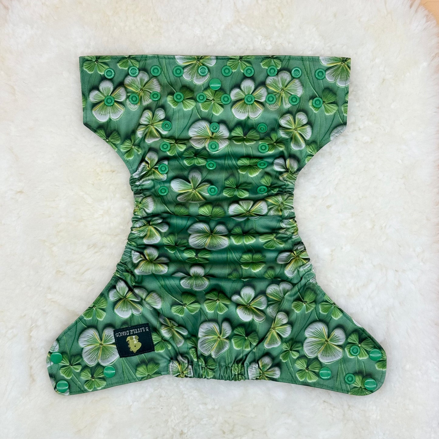 3 Little Dinos 3D Clover AWJ Pocket Diaper