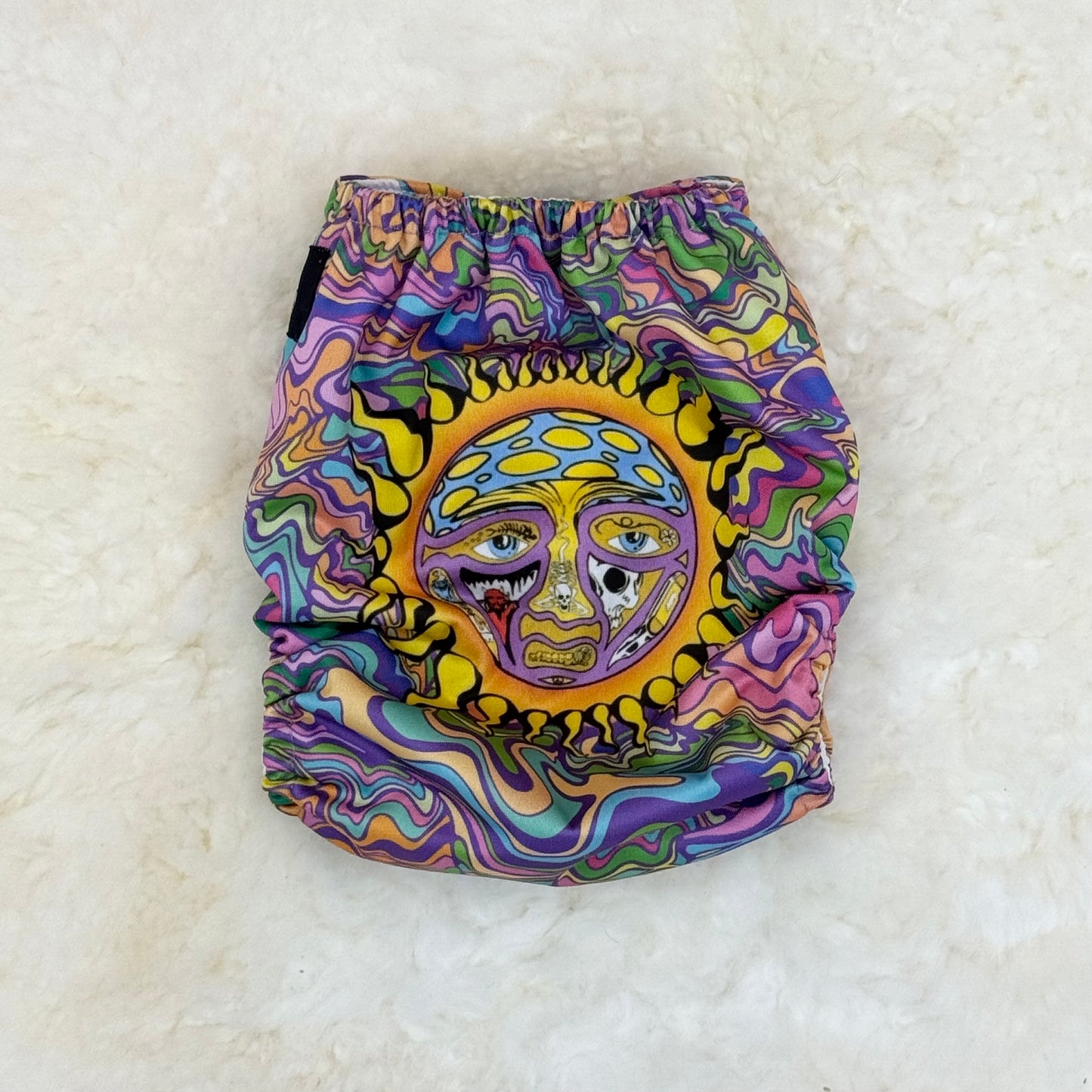 Ollie Mae’s Closet Sublime Sun Face AWJ Pocket Diaper