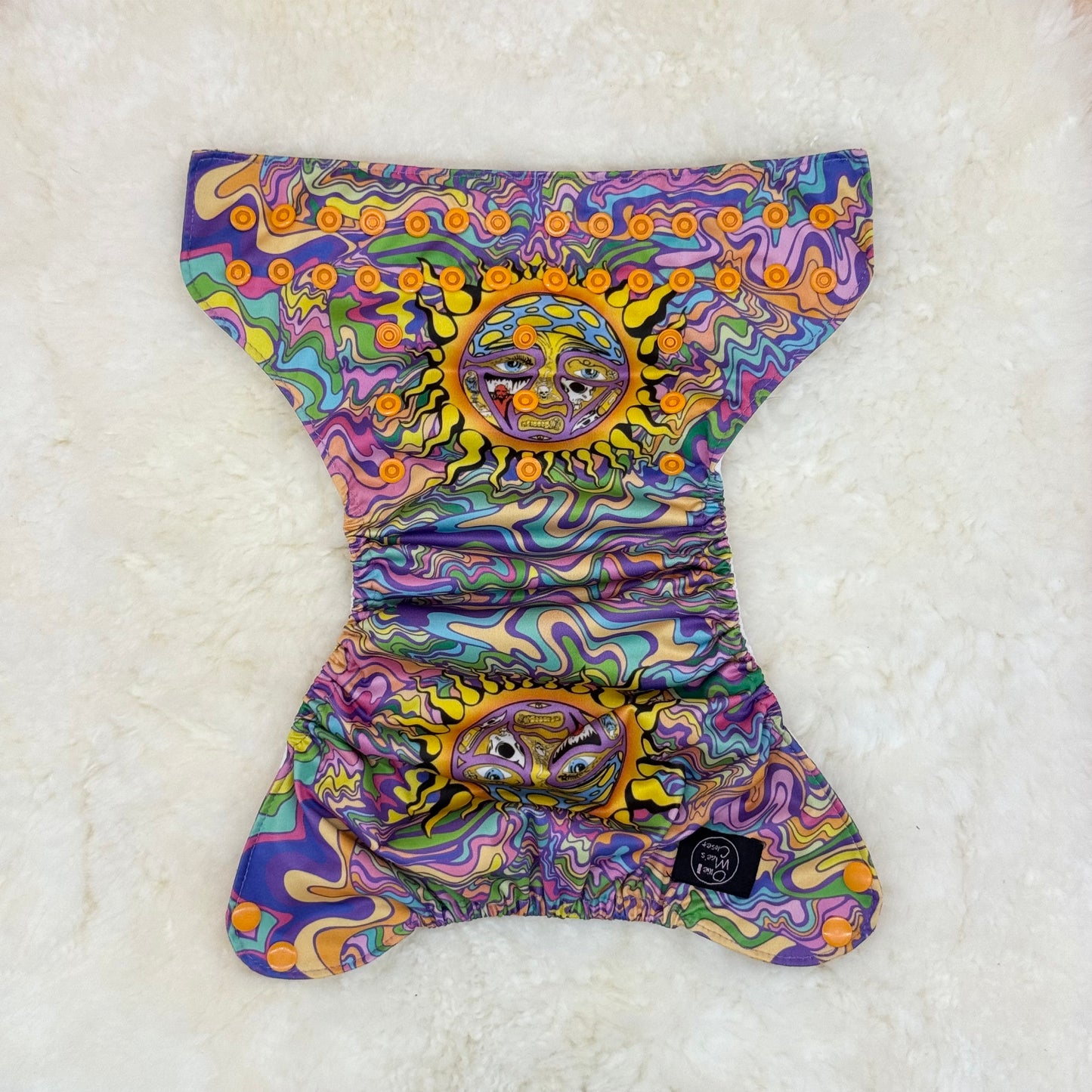 Ollie Mae’s Closet Sublime Sun Face AWJ Pocket Diaper