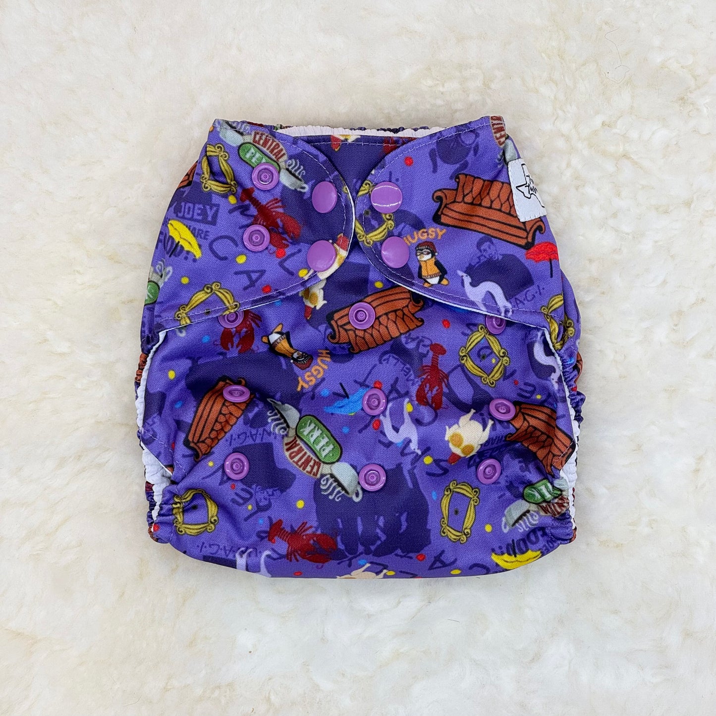 Texas Tushies Friends TV Show AWJ Pocket Diaper