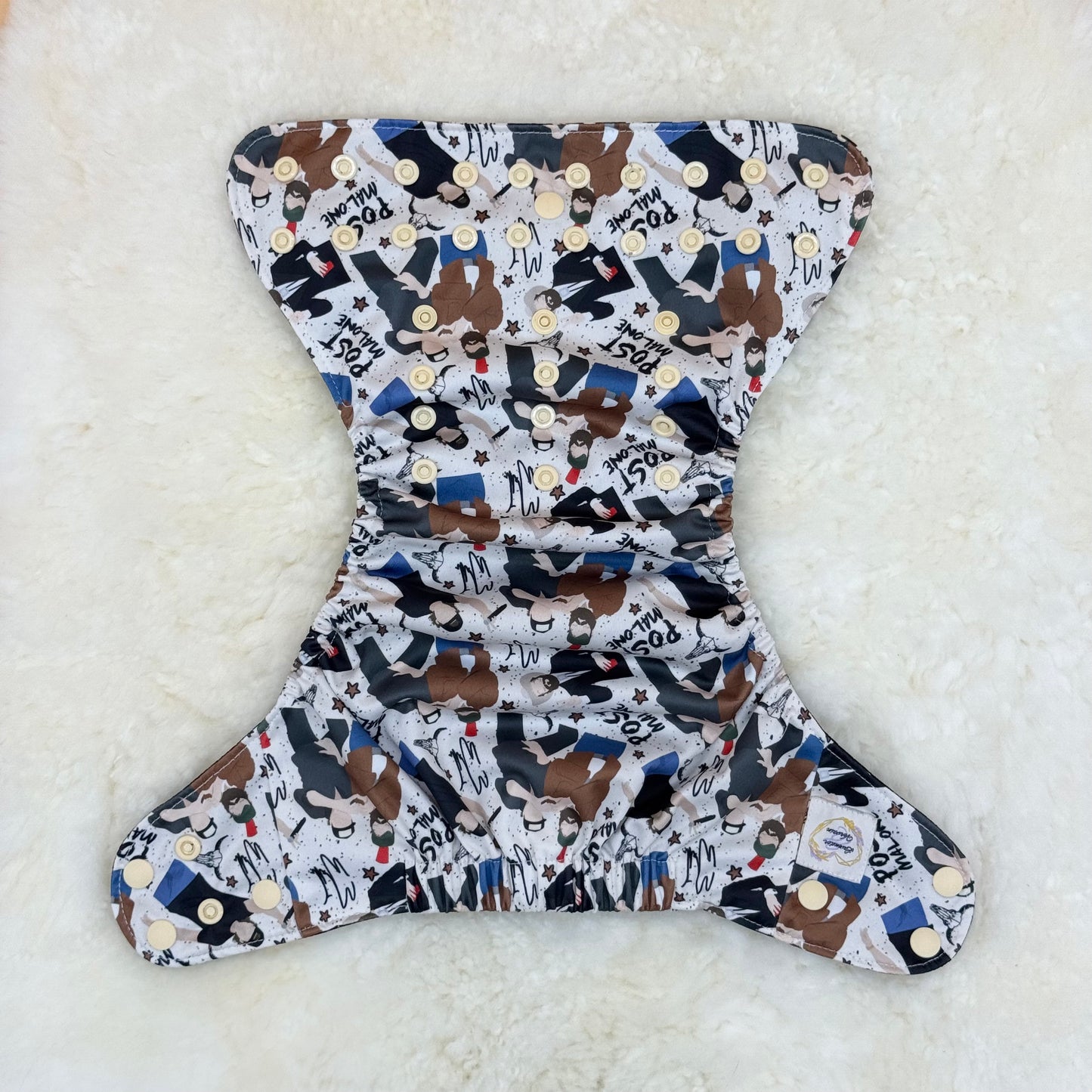 Lavender & Vervain Post Malone AWJ Pocket Diaper