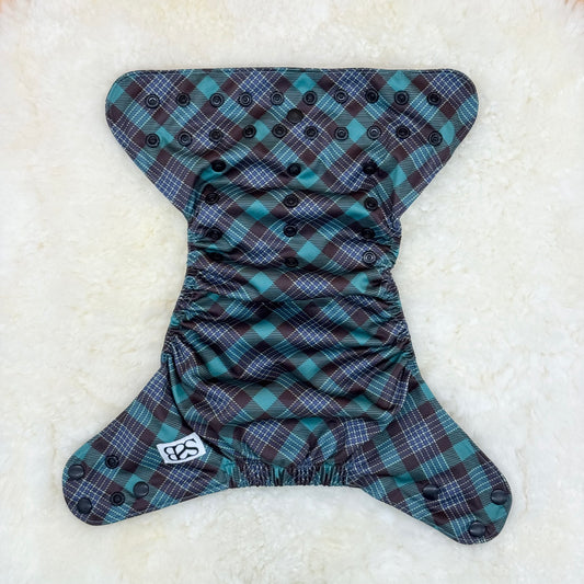 Stock Show Baby Plaid AWJ Pocket Diaper - Imperfect