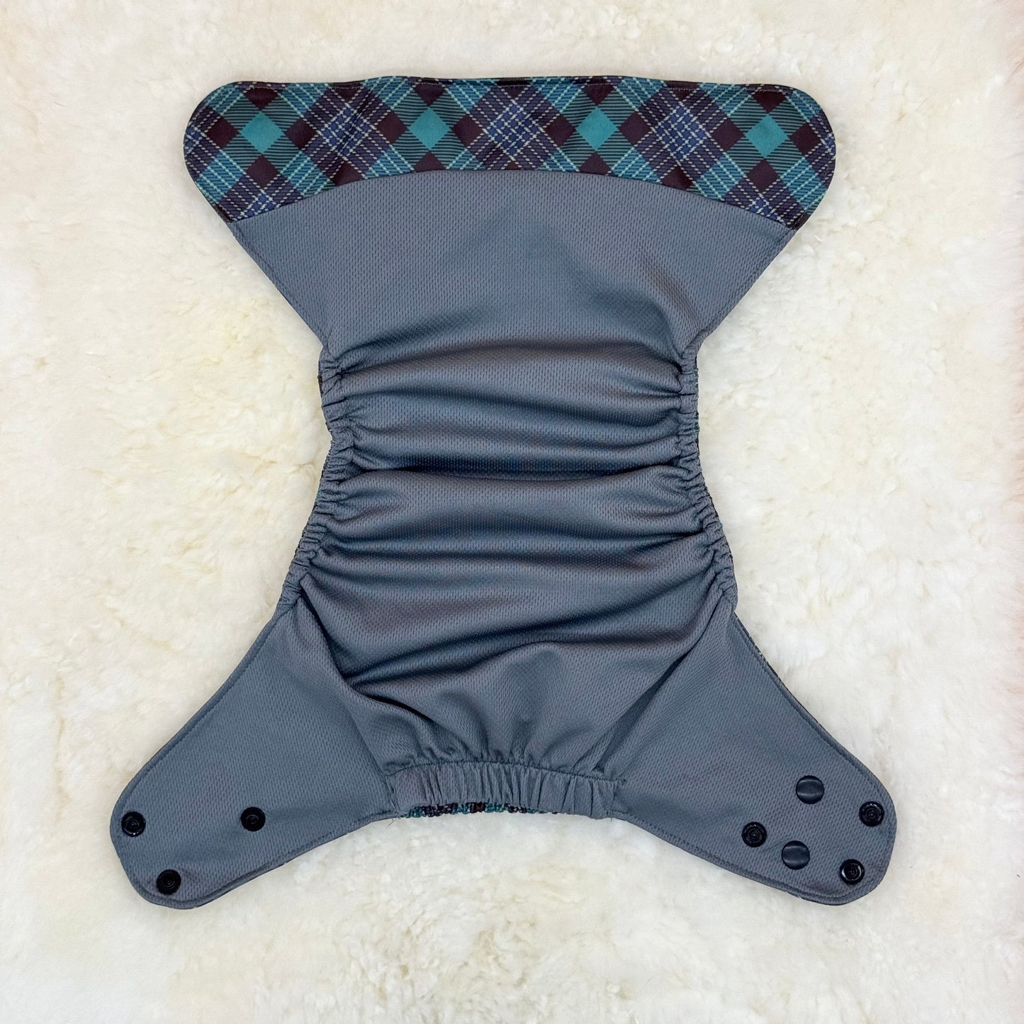 Stock Show Baby Plaid AWJ Pocket Diaper - Imperfect