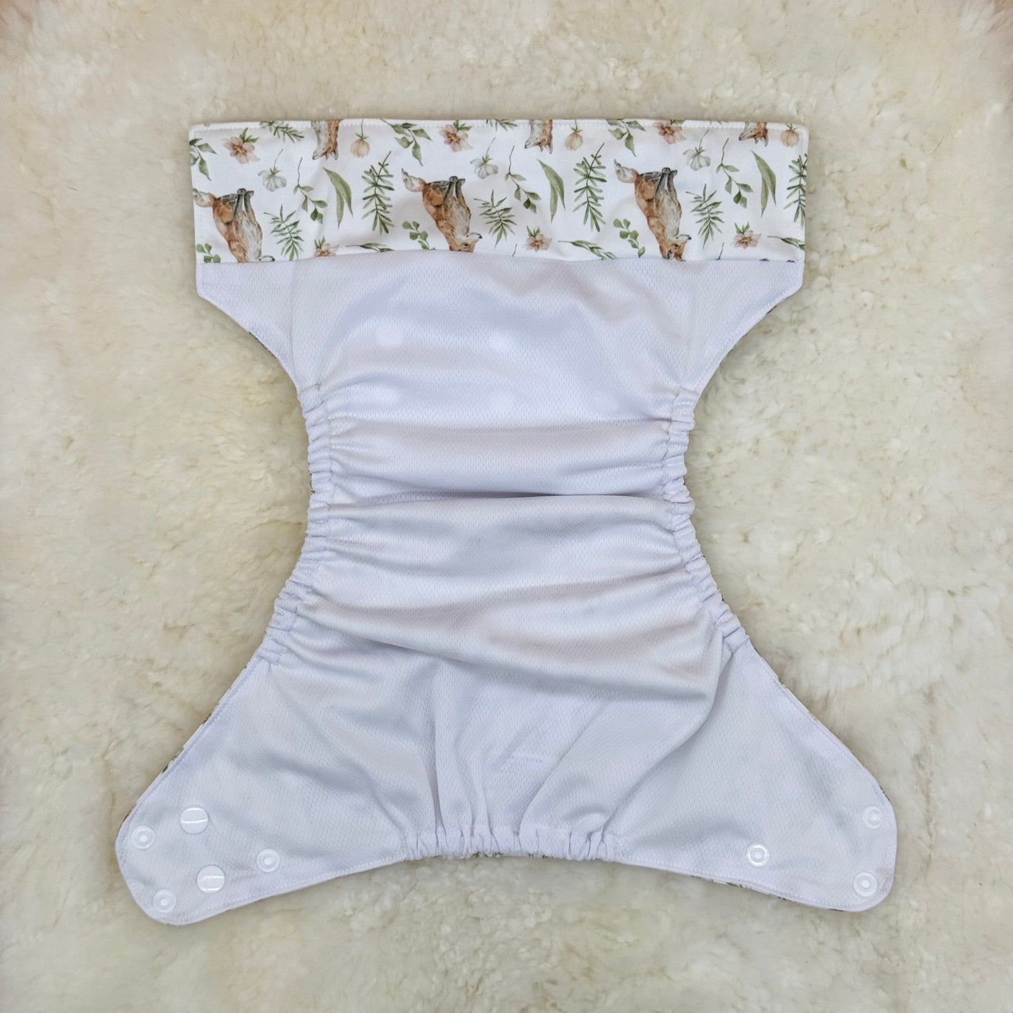 Teddy Tails Floral Fox AWJ Pocket Diaper