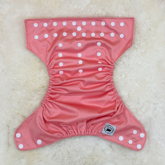Teddy Tails Solid Pink AWJ Pocket Diaper