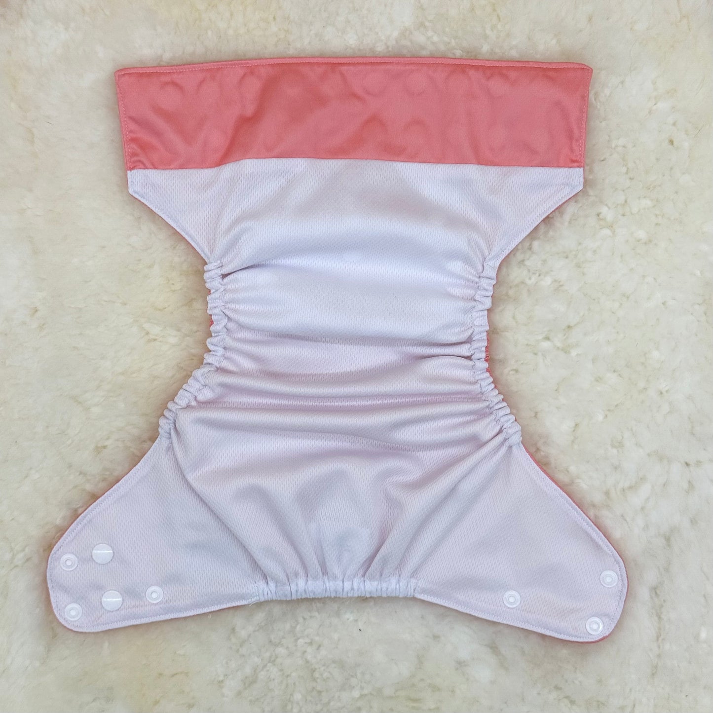 Teddy Tails Solid Pink AWJ Pocket Diaper