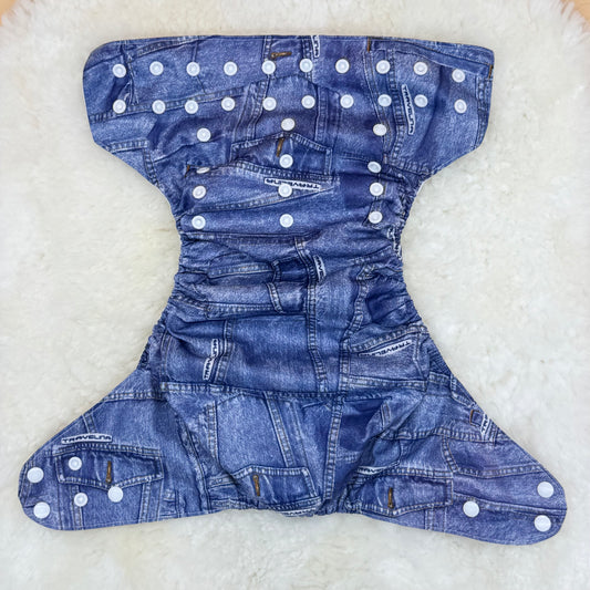 Travelina Denim Jeans Pattern XL Pocket Diaper