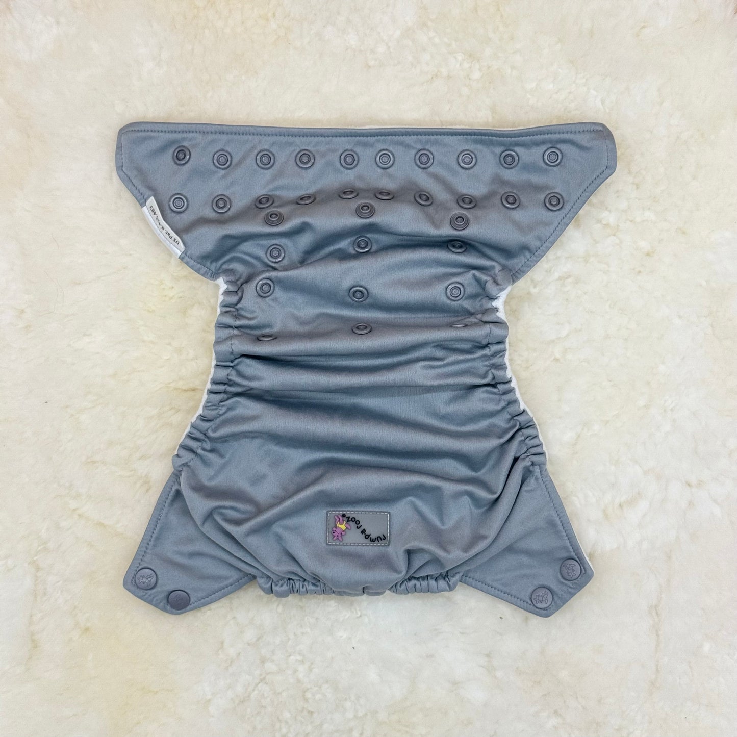 Rumparooz Solid Gray Pocket Diaper