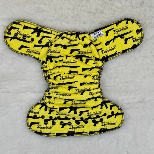 Sweet Southern Bums 2nd Amendment Pew Hybrid Fitted Diaper