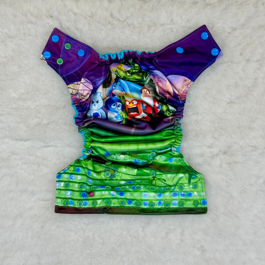 WAHM USA Made Magical Friends Luxe AWJ Pocket Diaper