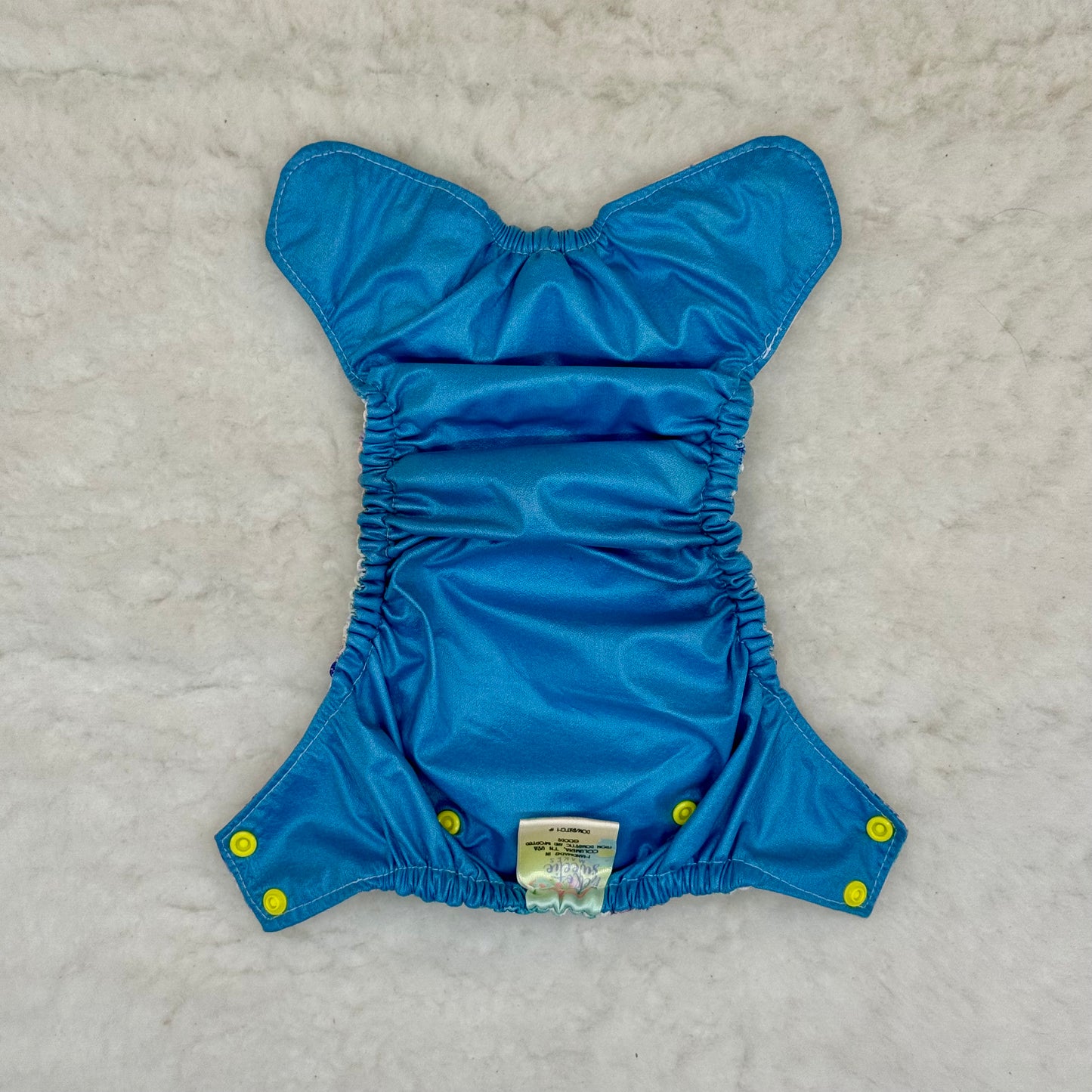 Hello Sweetie Makes Baby Shark Embroidered Diaper Cover
