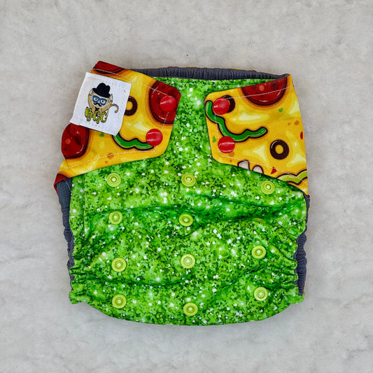 Baby Got Cloth WAHM Pizza AWJ Diaper Cover
