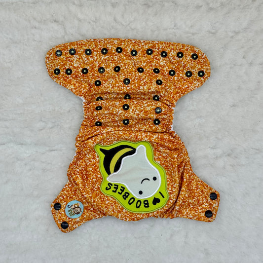 Baby Got Cloth I Love Boobees Embroidered AWJ Diaper Cover