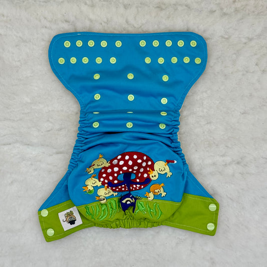 Baby Got Cloth Pete the Cat Ducks Embroidered AWJ Diaper Cover