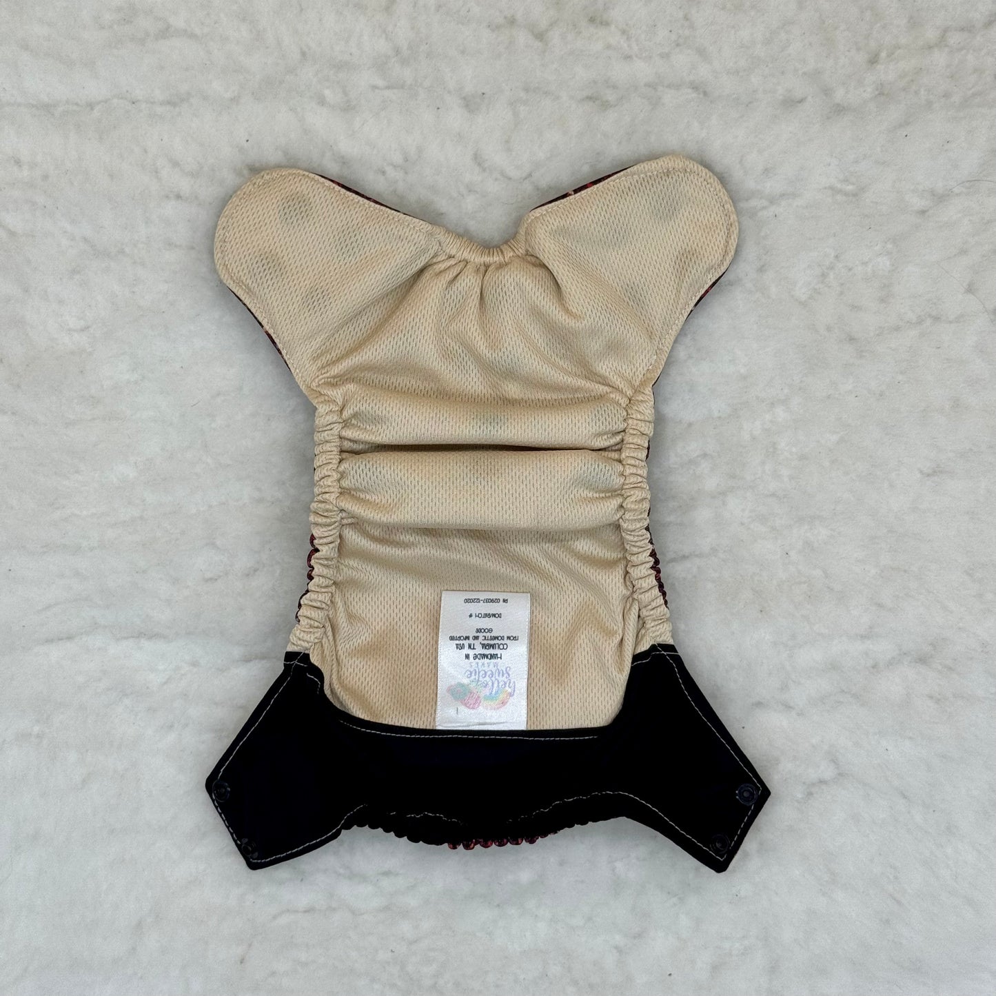 Hello Sweetie Makes Mulan Honor to Us All Embroidered AWJ Diaper Cover