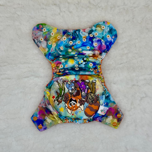 Hello Sweetie Makes Turning Red Embroidered AWJ Diaper Cover