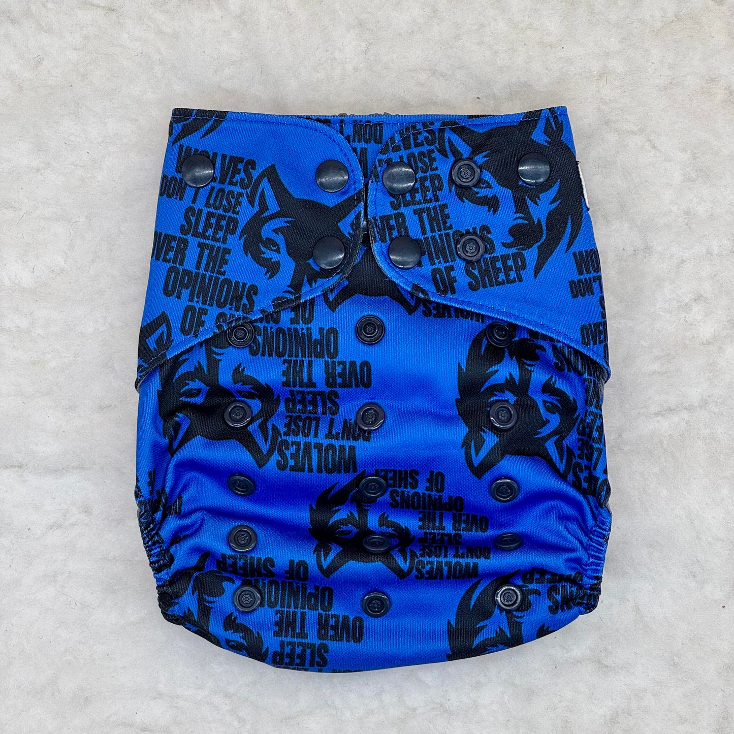 Suga Bums Wolves Don’t Lose Sleep Over the Opinions of Sheep AWJ Pocket Diaper