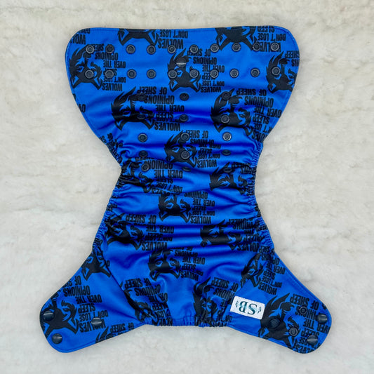 Suga Bums Wolves Don’t Lose Sleep Over the Opinions of Sheep AWJ Pocket Diaper