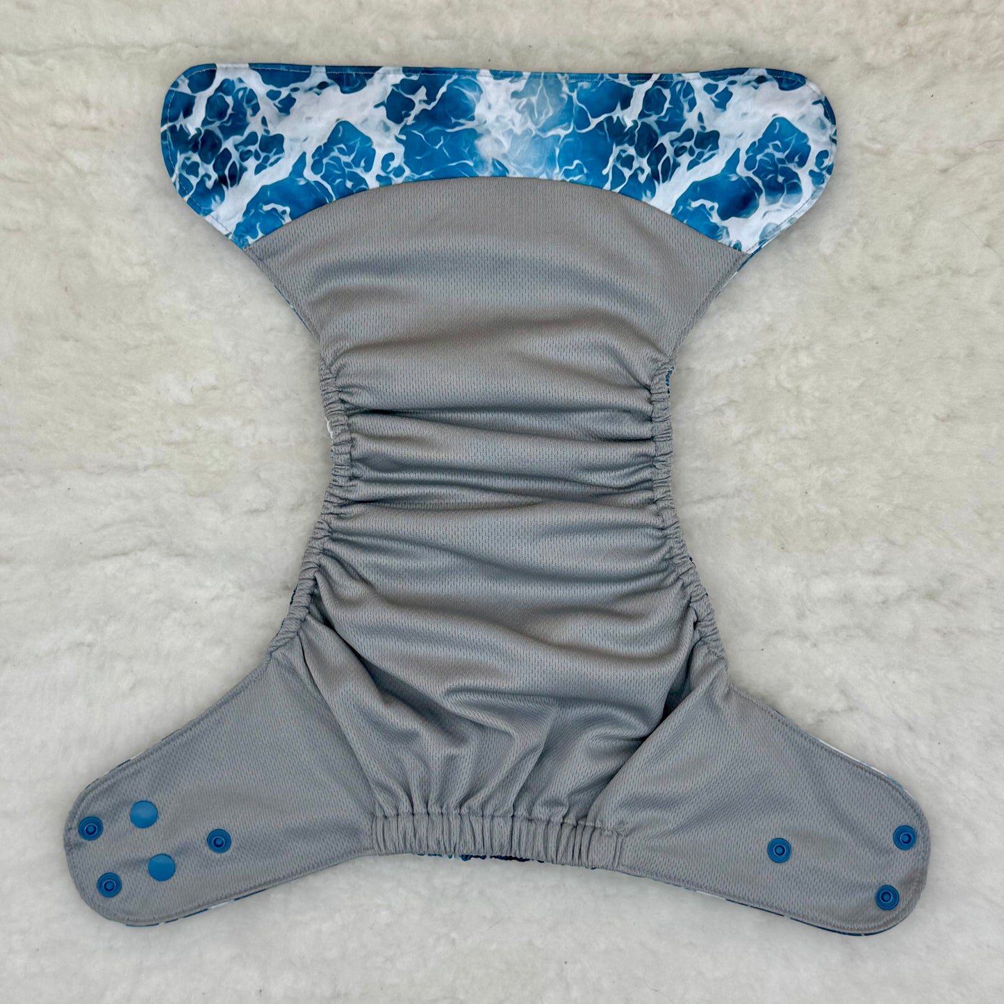Emerald Cloth Co Waves AWJ Pocket Diaper