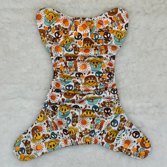 Suga Bums Hipster Smiles AWJ Pocket Diaper