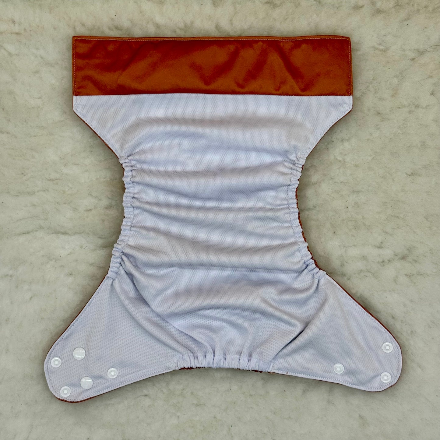 Teddy Tails Rust Brown Solid AWJ Pocket Diaper