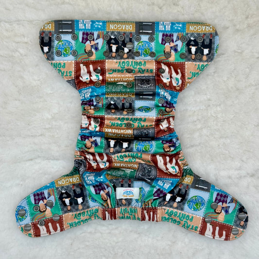 Angel Baby Cloth Step Brothers Movie Patterned AWJ Pocket Diaper