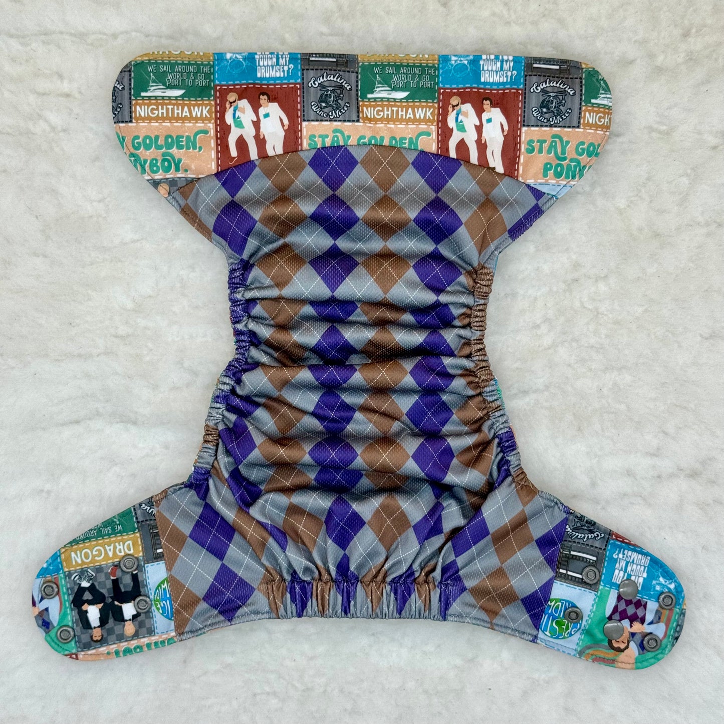 Angel Baby Cloth Step Brothers Movie Patterned AWJ Pocket Diaper