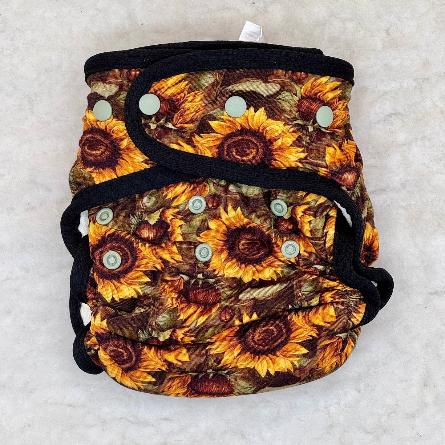 La La Booty Sunflower Fitted Diaper - New