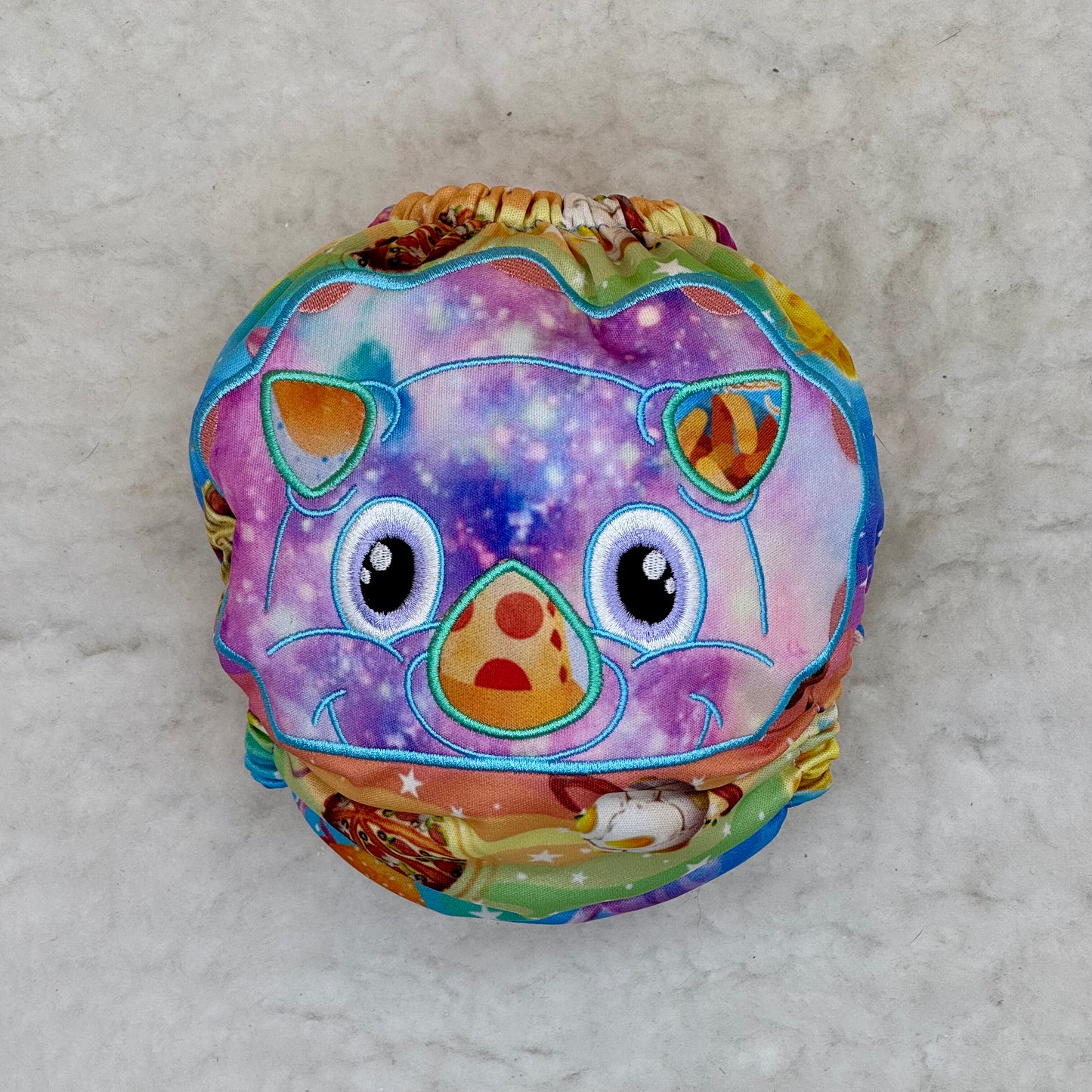 Baby Got Cloth Baby Dinosaur Rainbow Treats Embroidered AWJ Diaper Cover
