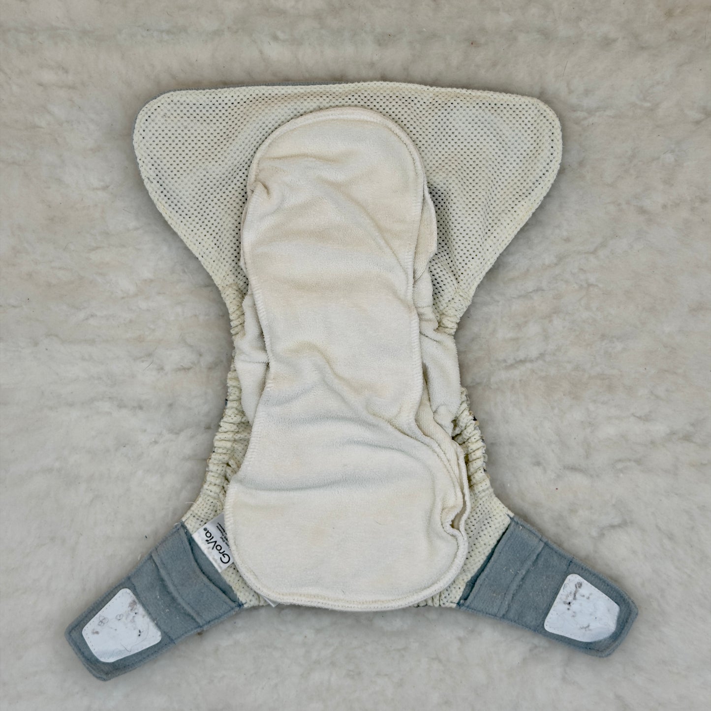GroVia Airplanes Parachutes All-in-One Diaper with Insert