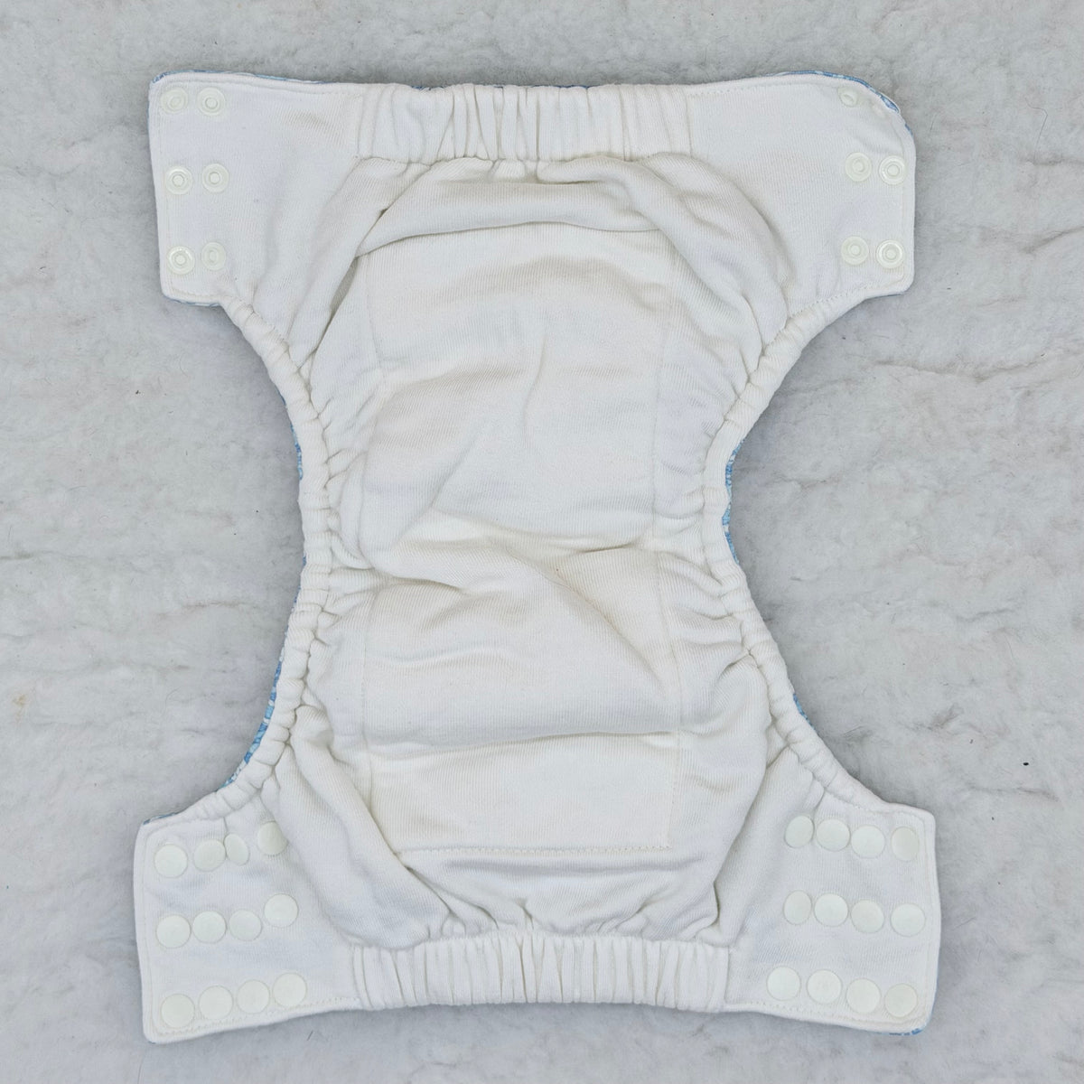 Sustainable Sprinkles Blue Ocean Waves Side-Snap Cloth Trainer