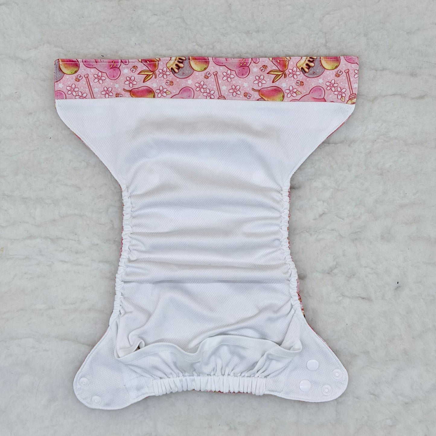 Texas Tushies Pink Honey Bear AWJ Pocket Diaper
