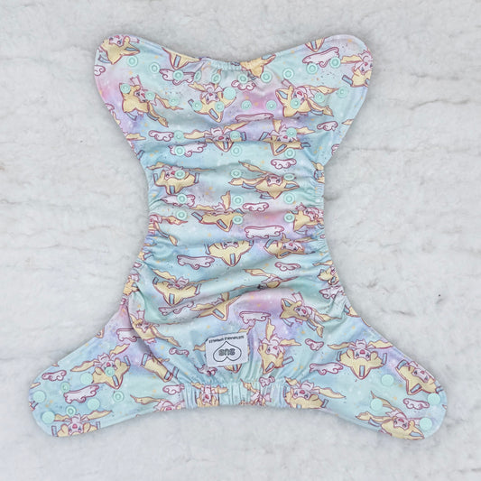 Sustainable Sprinkles Pastel Wishing Star AWJ Pocket Diaper