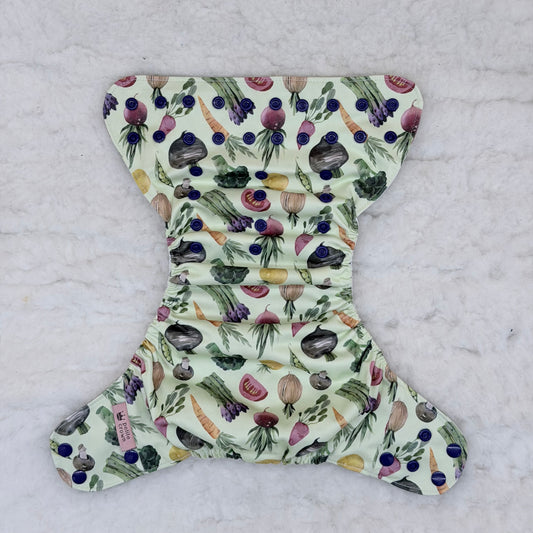 Petite Crown Veggies Pocket Diaper - Imperfect