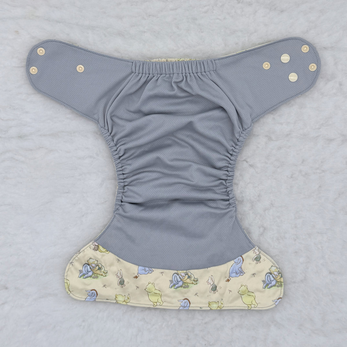 Emerald Cloth Co Classic Honey Bear Cream AWJ Pocket Diaper