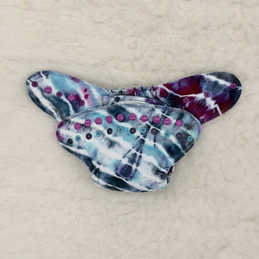 Little Bun Bun Boutique Storm Ice-Dye Fitted Cloth Diaper
