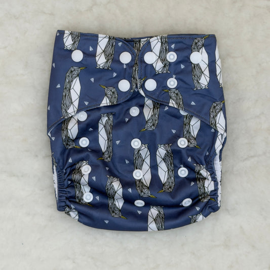 Cedar Valley Cloth Co. Origami Penguins AWJ Pocket Diaper