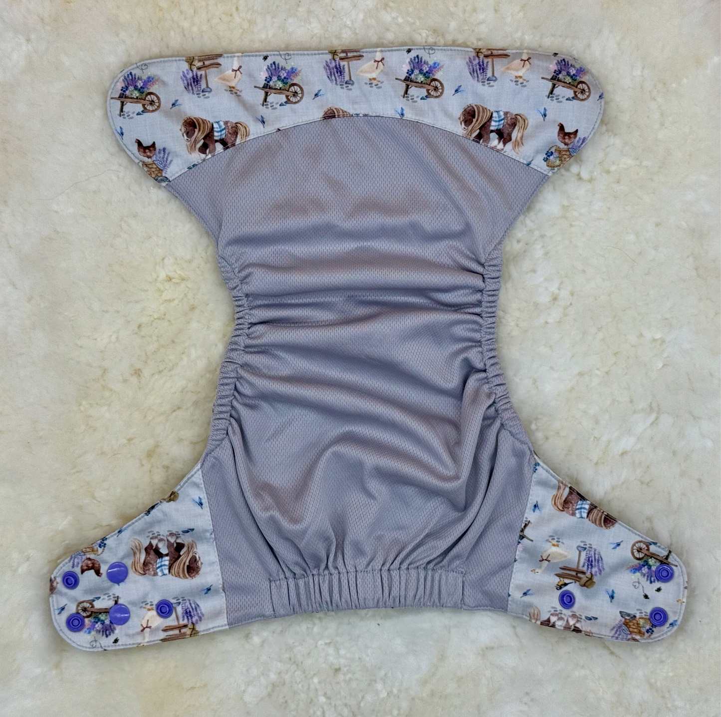 Wickham Wild Goose Lavender Garden AWJ Pocket Diaper