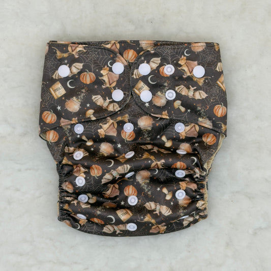 Emerald Cloth Co. Halloween Witchy AWJ Pocket Diaper