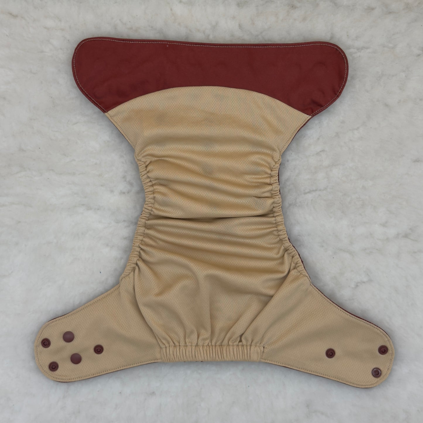 Emerald Cloth Co. Solid Brown AWJ Pocket Diaper
