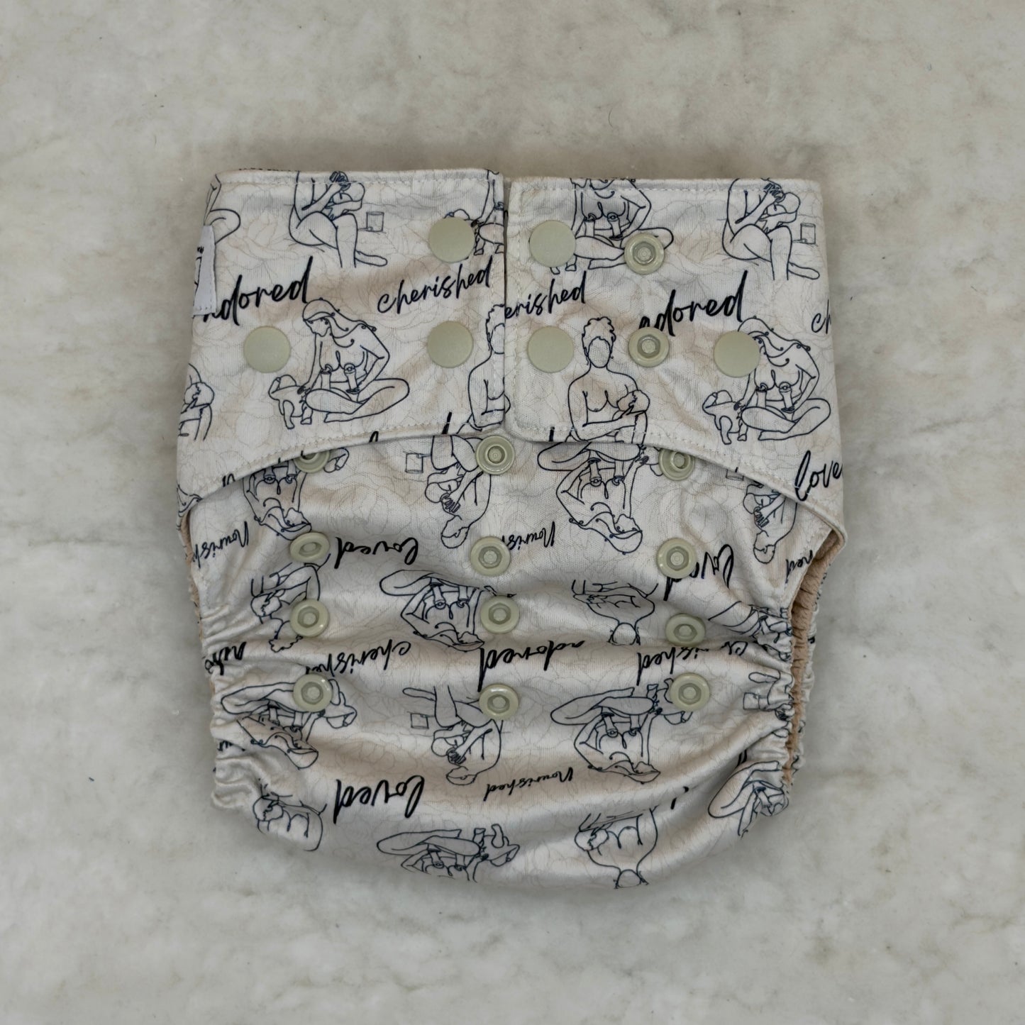 La La Booty Nourished AWJ Pocket Diaper - New