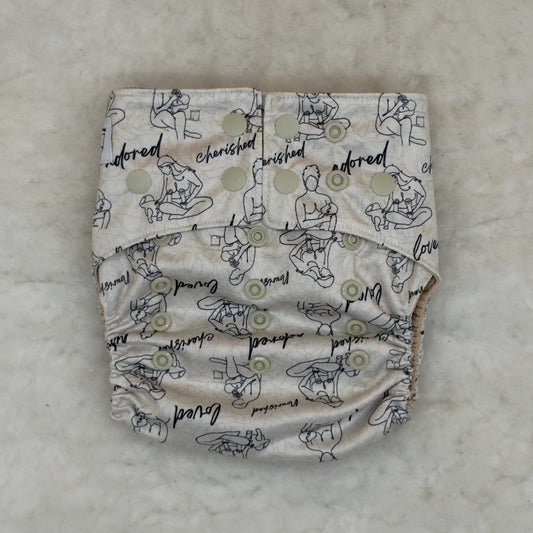 La La Booty Nourished AWJ Pocket Diaper - New