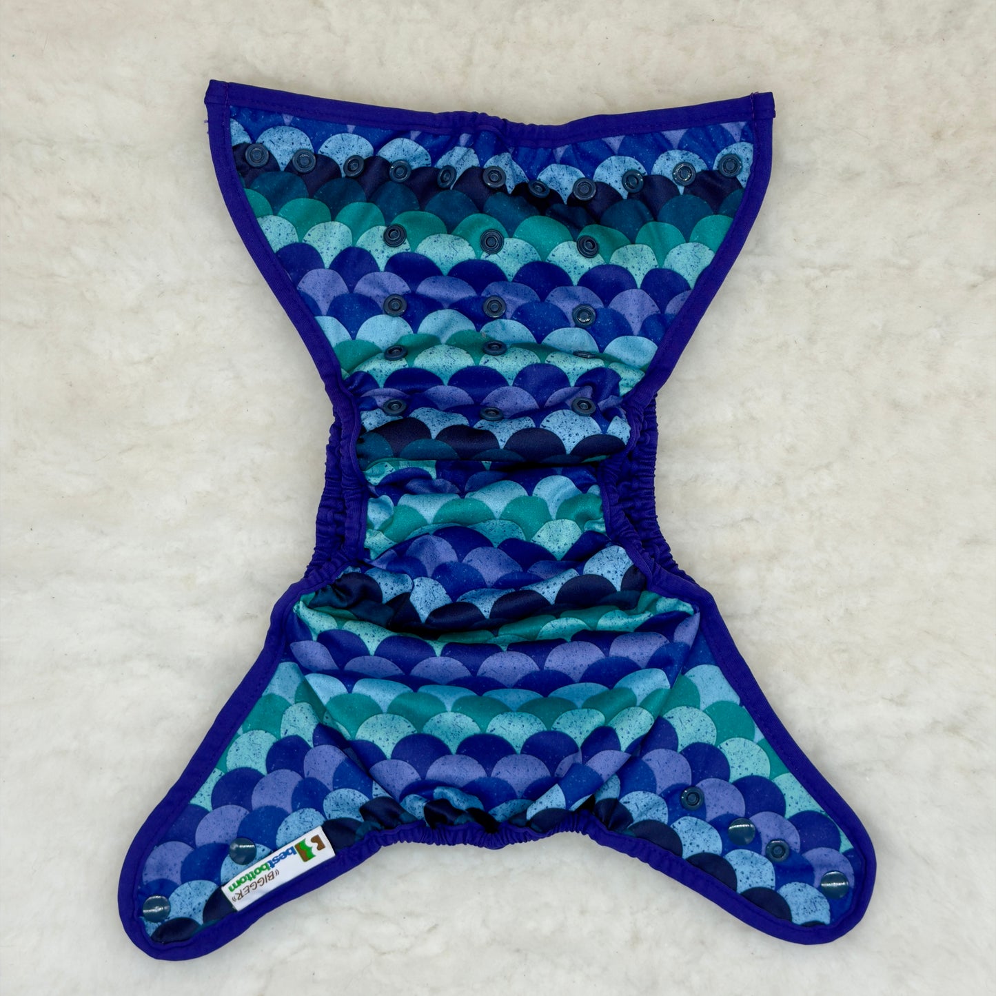 Best Bottom Bigger Fishscale Diaper Cover