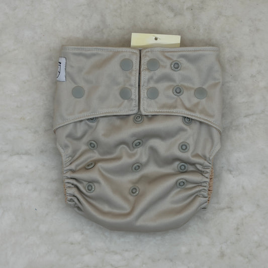 La La Booty Solid Gray AWJ Pocket Diaper - New