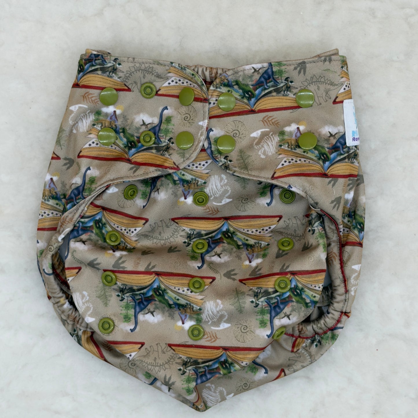 Rig N Gig Royal Fluff Dinosaur Storybook Diaper Cover