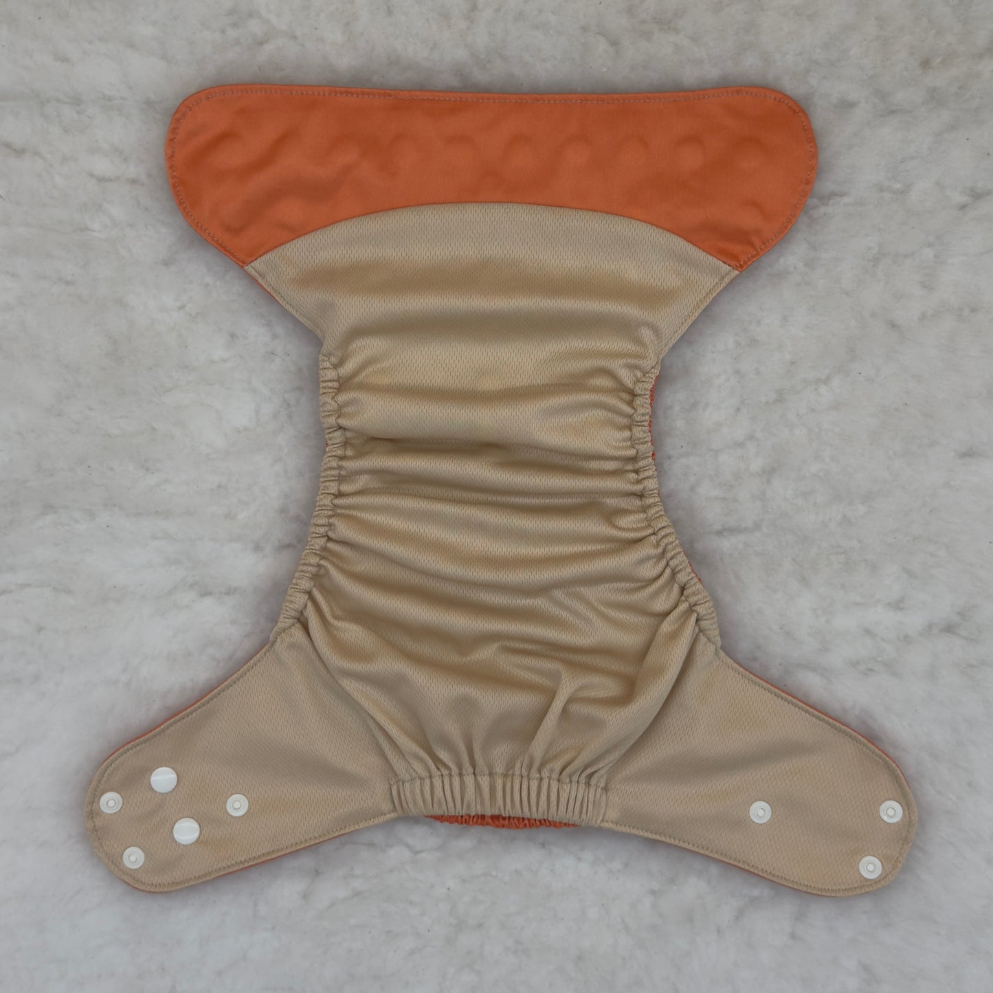 Emerald Cloth Co. Solid Orange AWJ Pocket Diaper