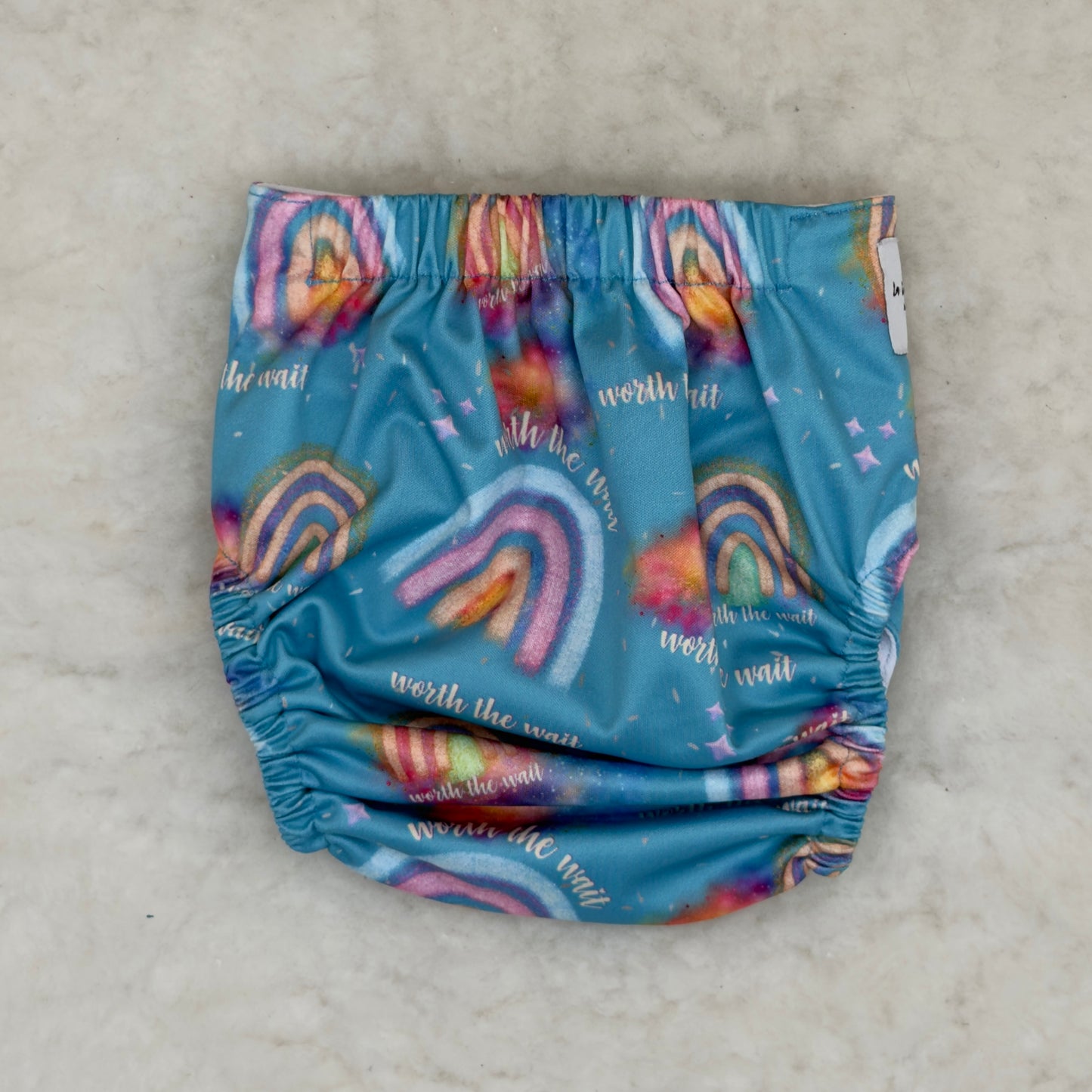 La La Booty Rainbow Baby Newborn AWJ Pocket Diaper - New