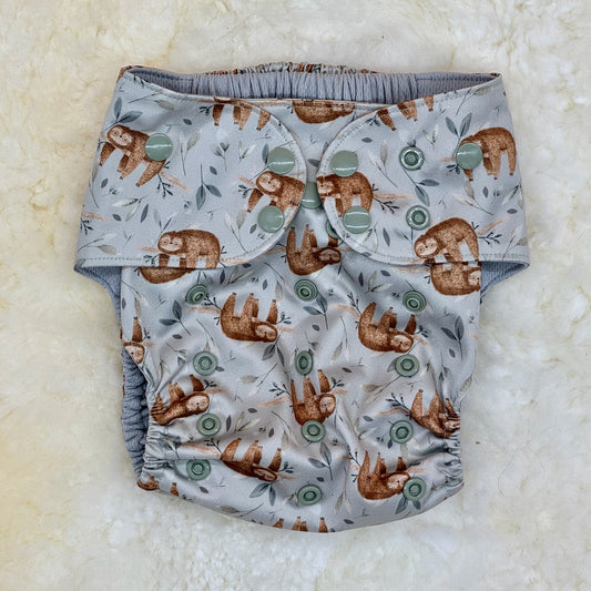 Emerald Cloth Co Sloth AWJ Pocket Diaper