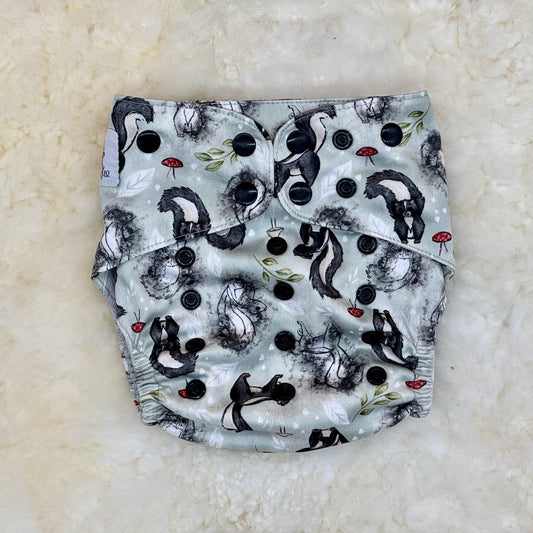 Wickham Wild Skunk AWJ Pocket Diaper