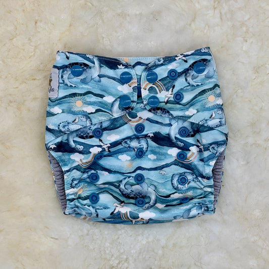 Wickham Wild Nessie Rainbows AWJ Pocket Diaper